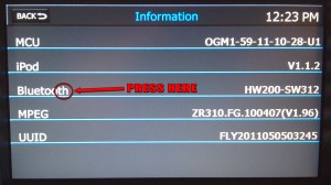 Info screen Info screen