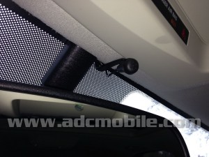 Mic mounted on headliner Mic mounted on headliner