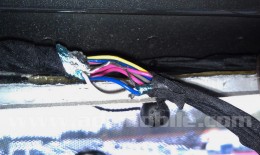 Factory camera wires in foil wrap