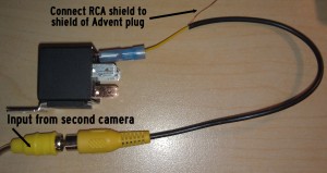 Second camera input connection example