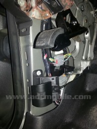Rear camera harness at left kick panel Rear camera harness at left kick panel