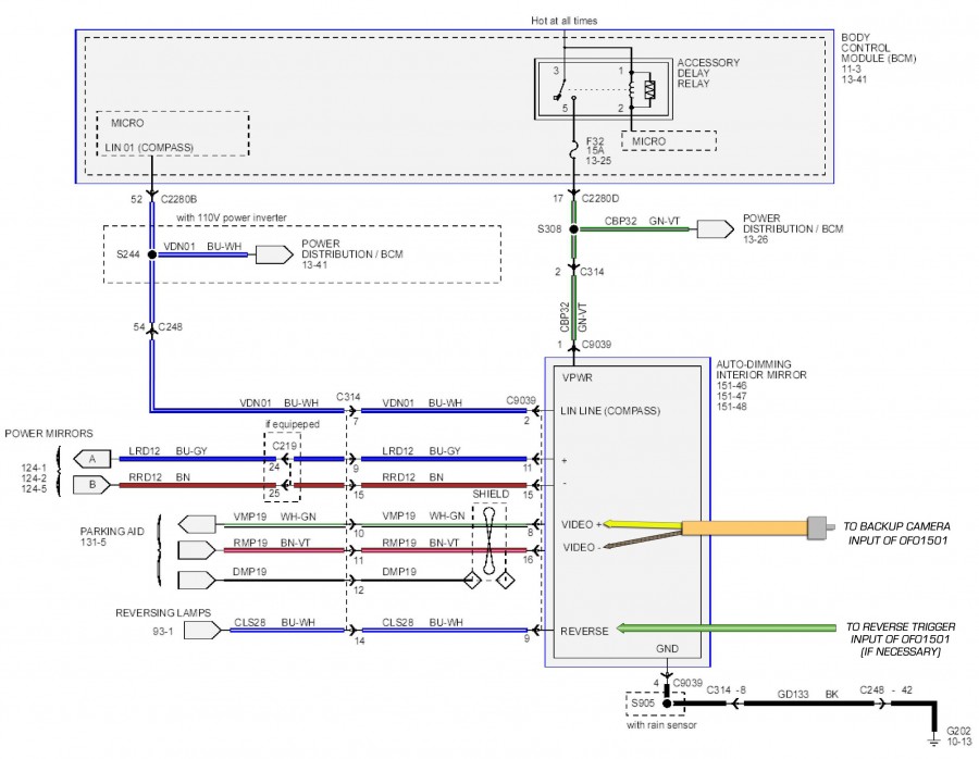2012 F150 Rear View Mirror Schematic 2012 F150 Rear View Mirror Schematic