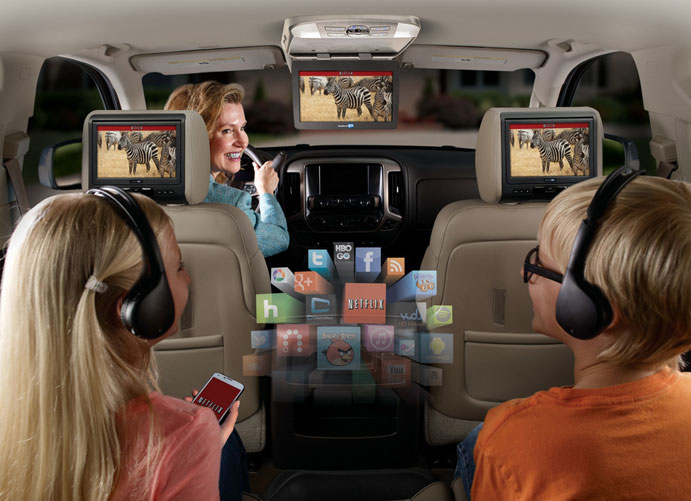 Movies to Go Headrest 9″ DVD Monitor ADC Mobile