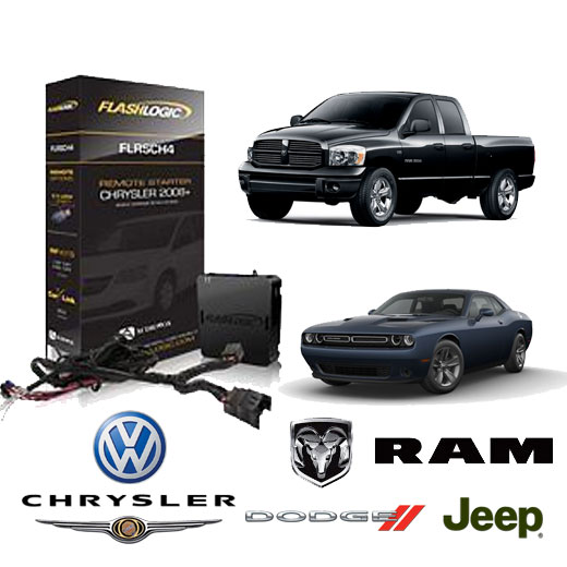 Flashlogic Plug & Play Remote Start For Chrysler Dodge Jeep RAM FLRSCH4 Upgrade 