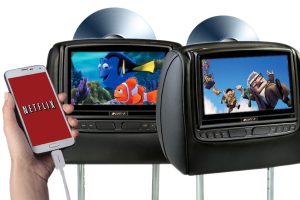 Audiovox 8" Dual DVD Headrest System