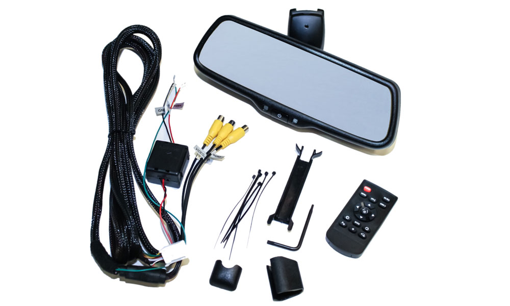 Full Display Rear View 7.3″ Mirror w/3 Inputs ADC Mobile