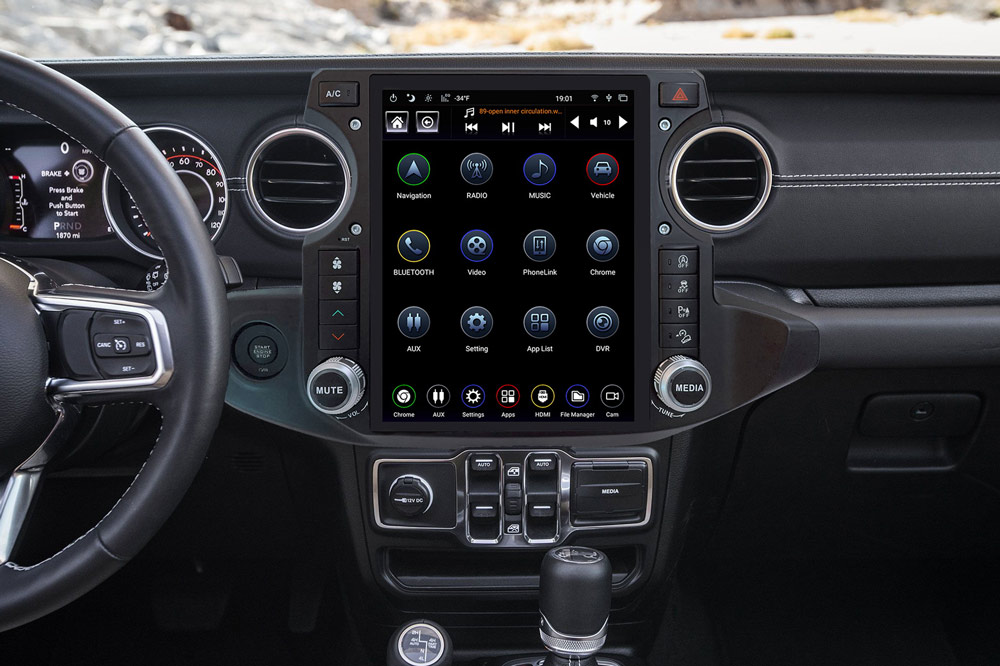 jeep gladiator tesla screen adasawtell