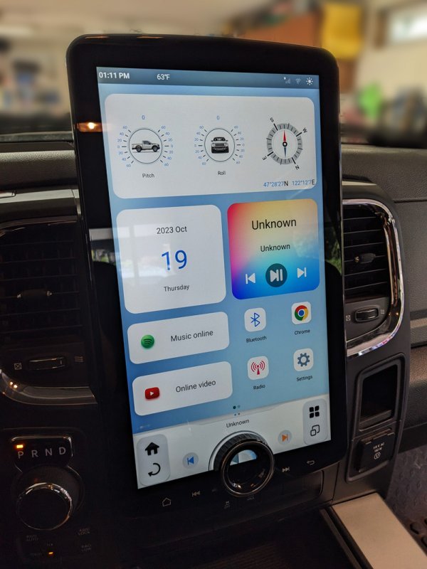 XL "T"-Style Radio for 2013-19 RAM Trucks - Image 4