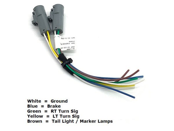 Knapheide Body 4-Pin Pigtail Connectors w/Bare Wires - Image 2