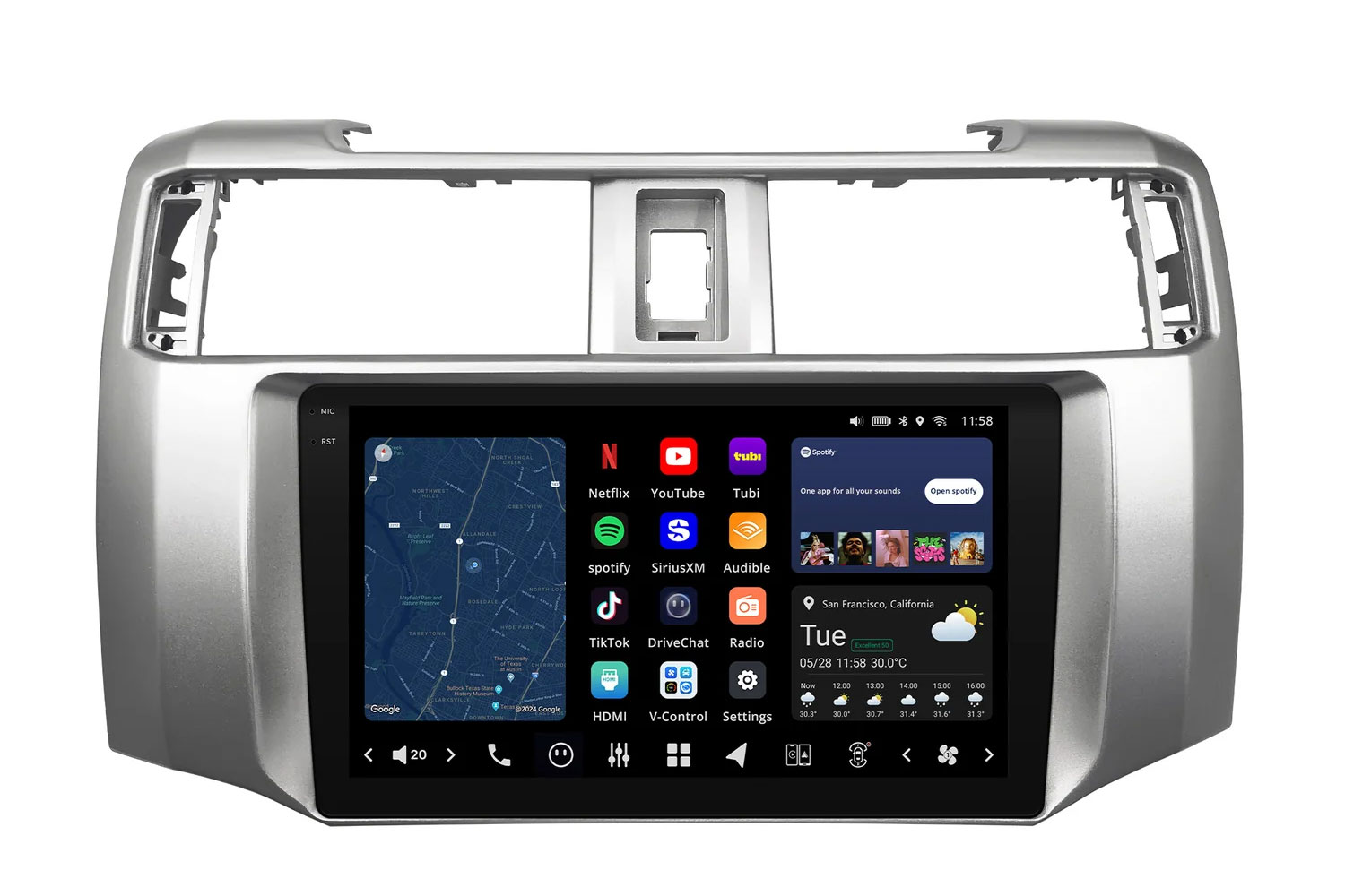 9" Android Radio w/Maestro for 2010-19 Toyota 4Runner