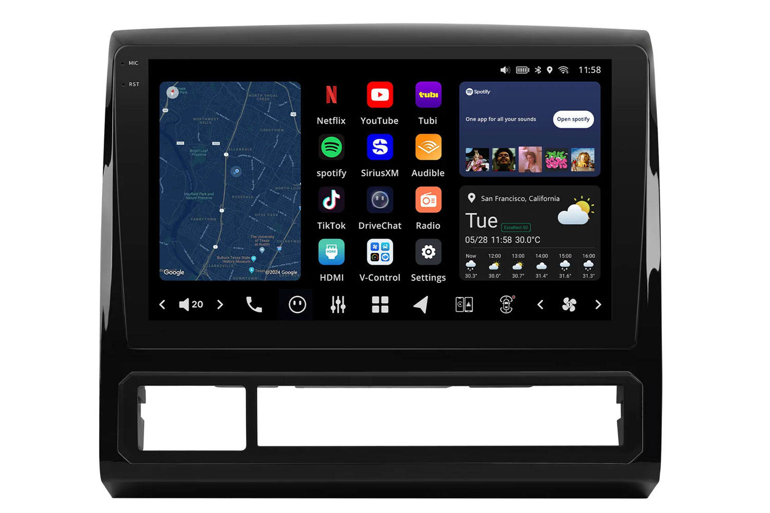 9" Android Radio w/Maestro for 2005-15 Toyota Tacoma