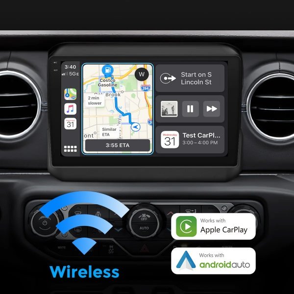 9" Android Radio w/Maestro for 2018-23 Jeep Wrangler - Image 6