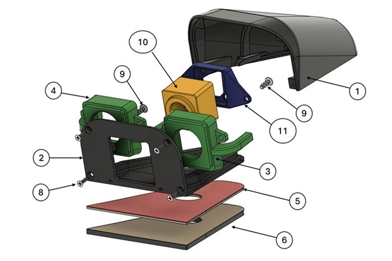 Digital Rear-view Mirror Camera Relocation Kit - Image 4