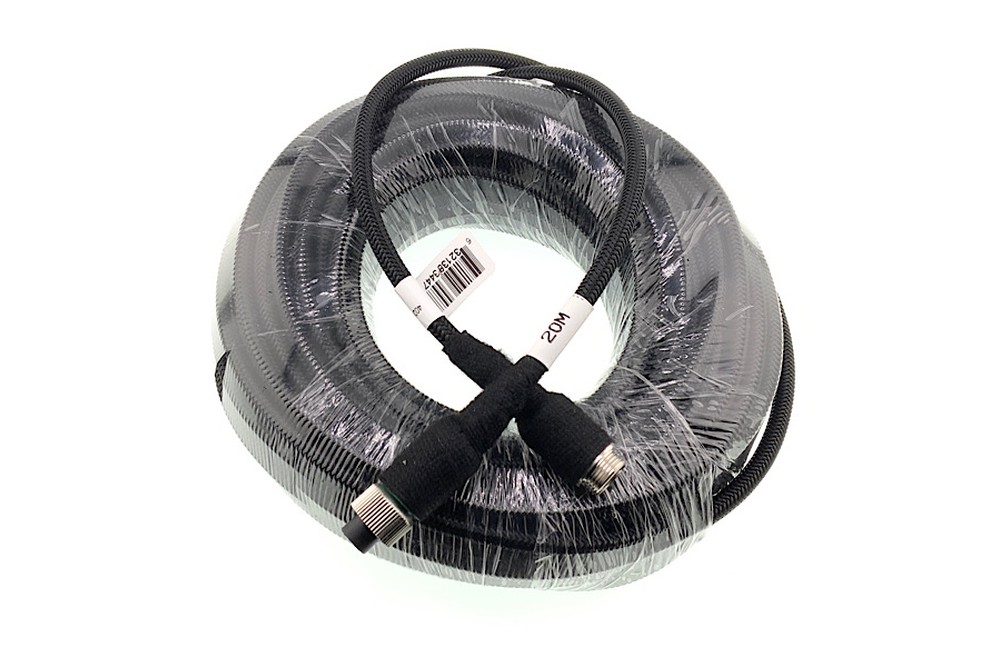 Rodent-Resistant 20M (65.6') 4-Pin HD Camera Extension Cable, GX Style M-F